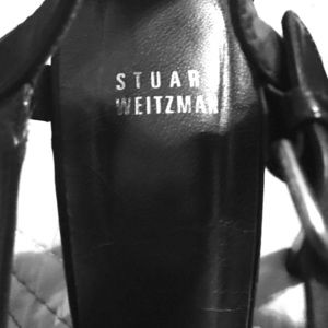 Stuart Weitzman Black Strappy Sandals